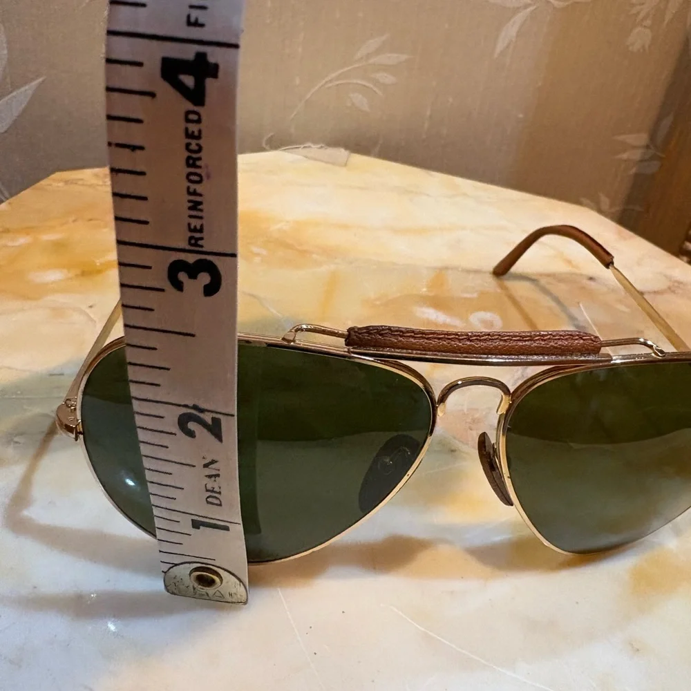 Vintage Cébé Aviator Sunglasses with Green Lenses